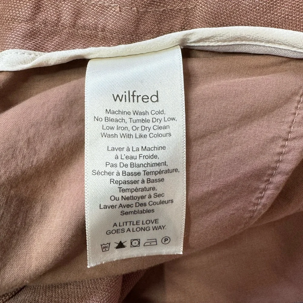 Aritzia Wilfred Allant Pants in Nutmeg size 0